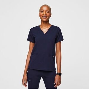FIGS Casma Scrub Top Small Navy